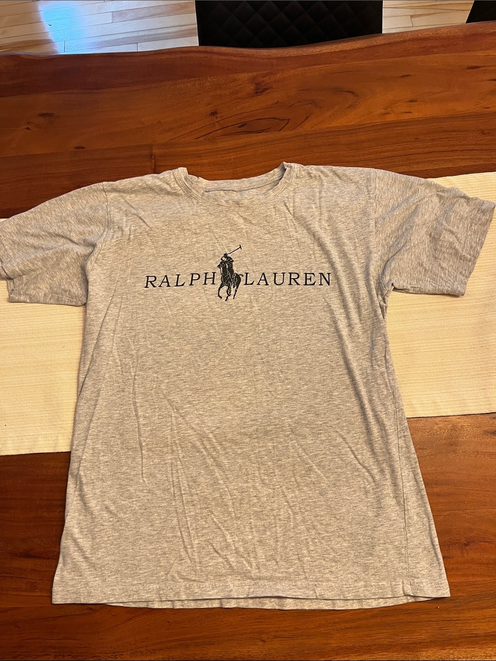 Ralph Lauren Heather Gray Logo Short Sleeve Tee